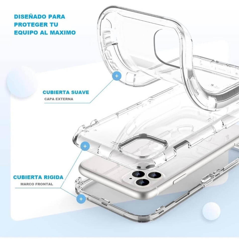 Funda de uso rudo para iPhone 3 piezas