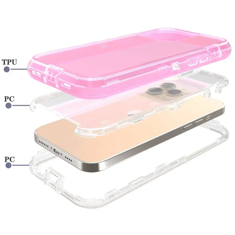 Funda de uso rudo para iPhone 3 piezas