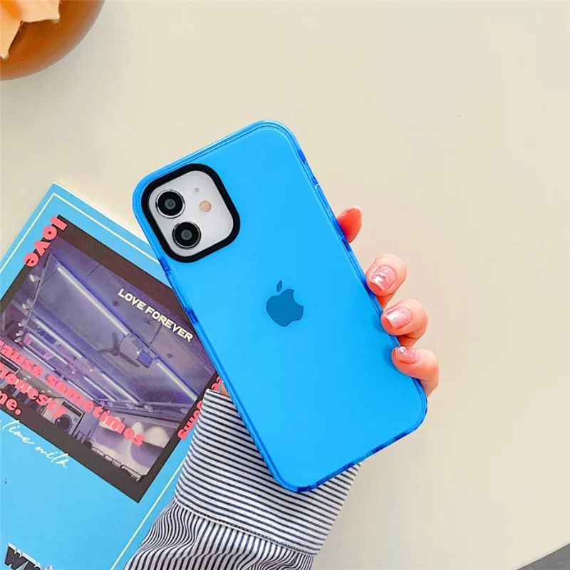 Fundas neon para iPhone 12 Mini, 12, 12 Pro y 12 Pro Max